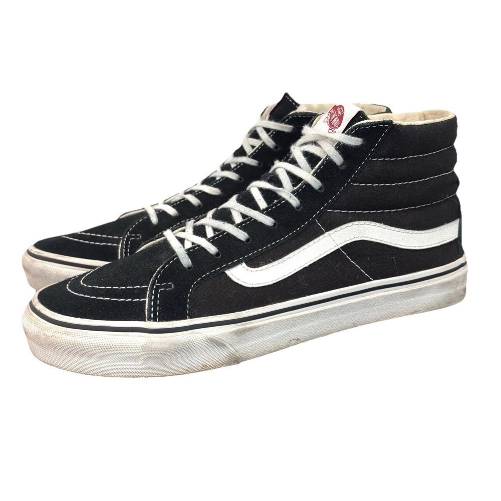 Vans SK8-Hi Sneakers Black High Top Skateboard Shoes Unisex Womens 9.5‎ Mens 8